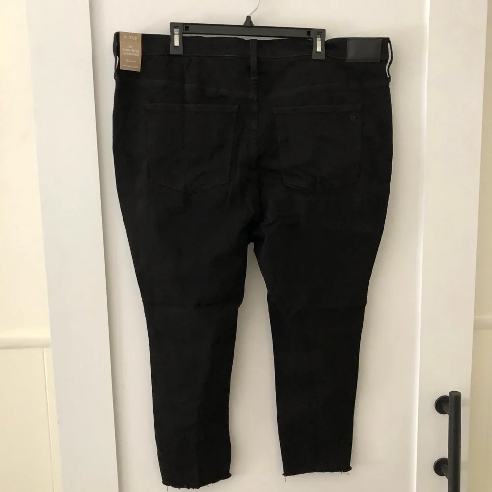 Madewell Black Petite 10" High-Rise Roadtripper Jeans 36P - Picture 5 of 13